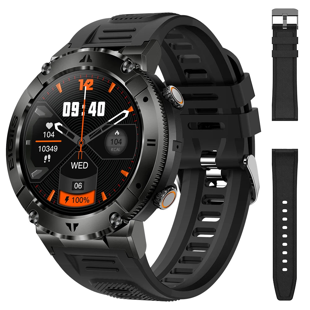 Lanikar Men Smart Watch Tft Bluetooth Call Blood Pressure Sport Fitness Health Monitor Custom Dial Waterproof