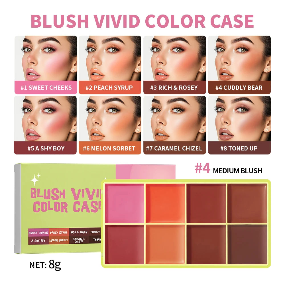 ibcccndc Cream Blush Palette With Blendable Natural Glow Finish