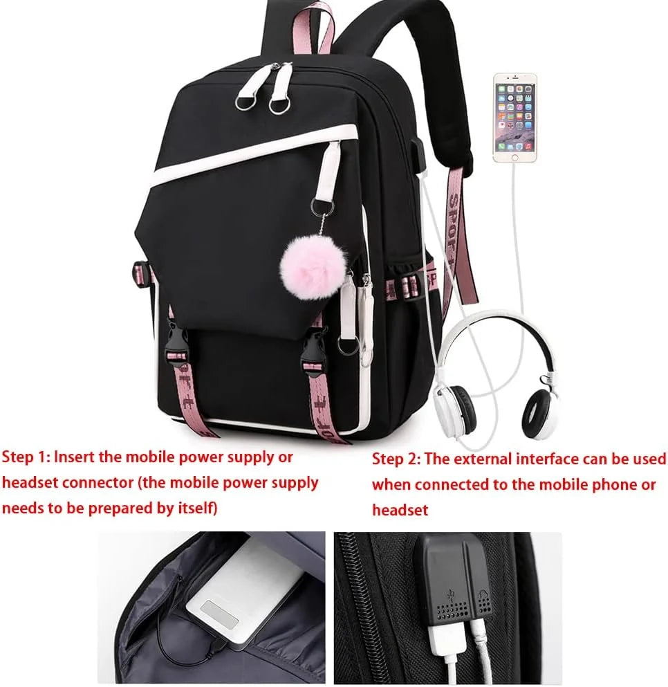 2026 Mesuca Y2K Kawaii School Bag Backpack Cute Cartoon Girls Shoulder Bag Canvas Bag For Kids Birthday Gifts