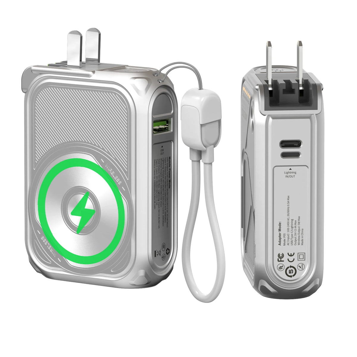 Prunus 10000mAh Wireless Power Bank With Fast Charging