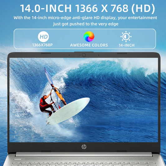 HP Laptop With Intel Celeron N4120 4GB RAM 128GB eMMC