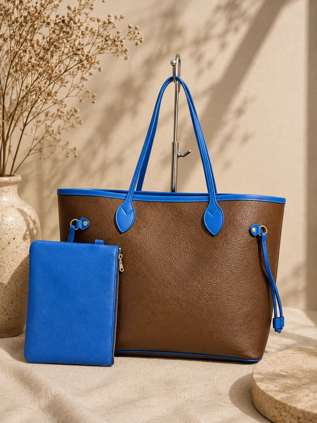 Fashion Large Capacity Casual Tote Handbag With Shoulder Strap