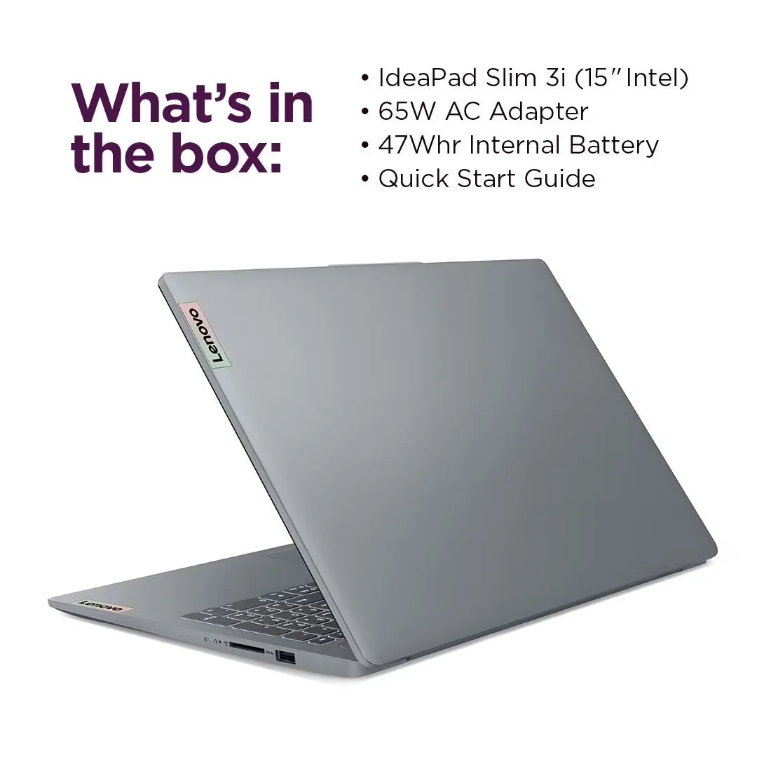 Lenovo IdeaPad Slim 3i Intel N100 Laptop Featuring 128Gb Ssd