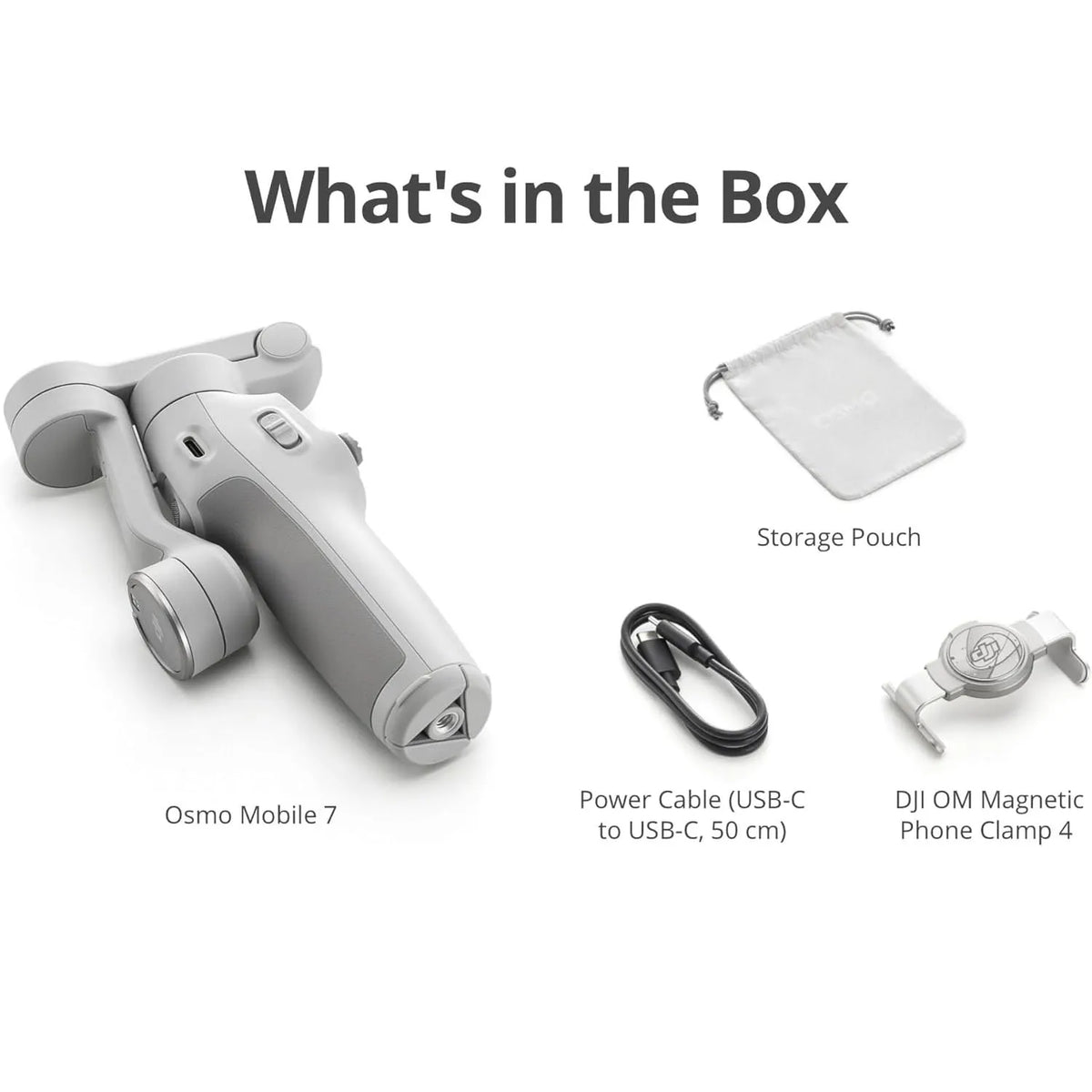 DJI Osmo Mobile 7 Gimbal Stabilizer for iPhone, Android, Built-in Tripod, Portable Stabilizer for iPhone, Selfie Stick, 3-Axis Phone Gimbal, ActiveTrack 7.0, One-Tap Edit, 10hrs Use, Phone Charging