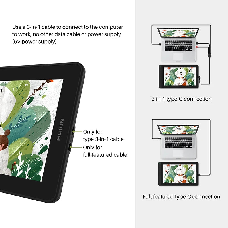 Huion Kamvas 11.6 Inch Drawing Monitor With Tilt Support