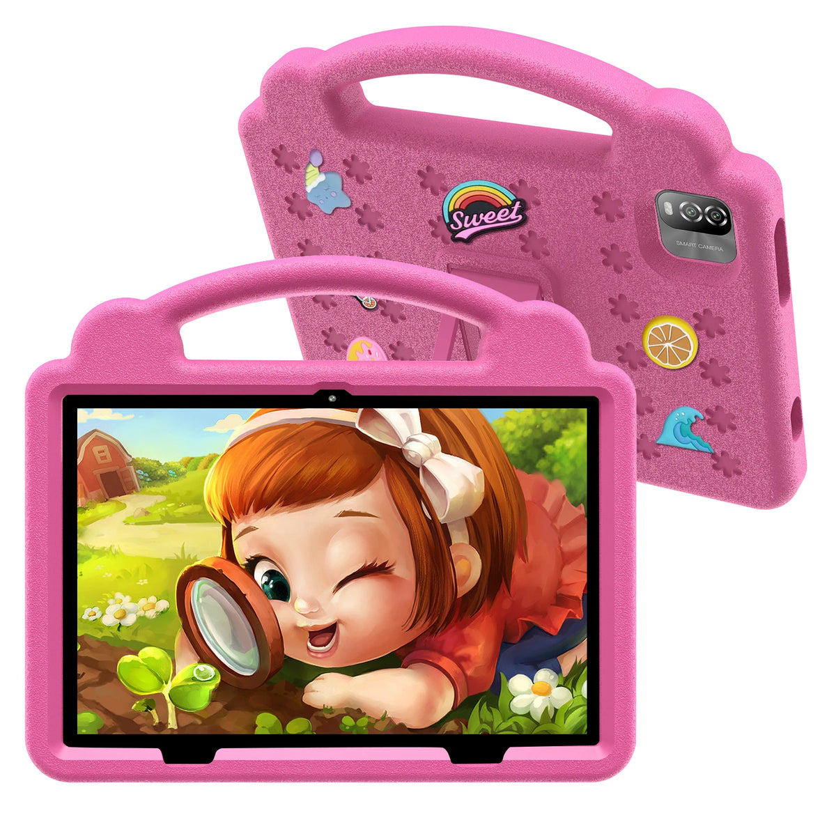 Pritom 10 Inch Kids Tablet With Parental Control And Carrying Case