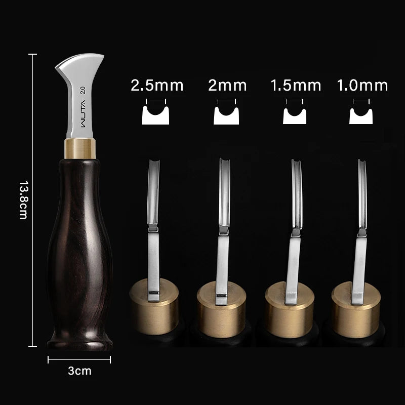 WUTA Professional Leather Edge Creaser And Beveler Tool