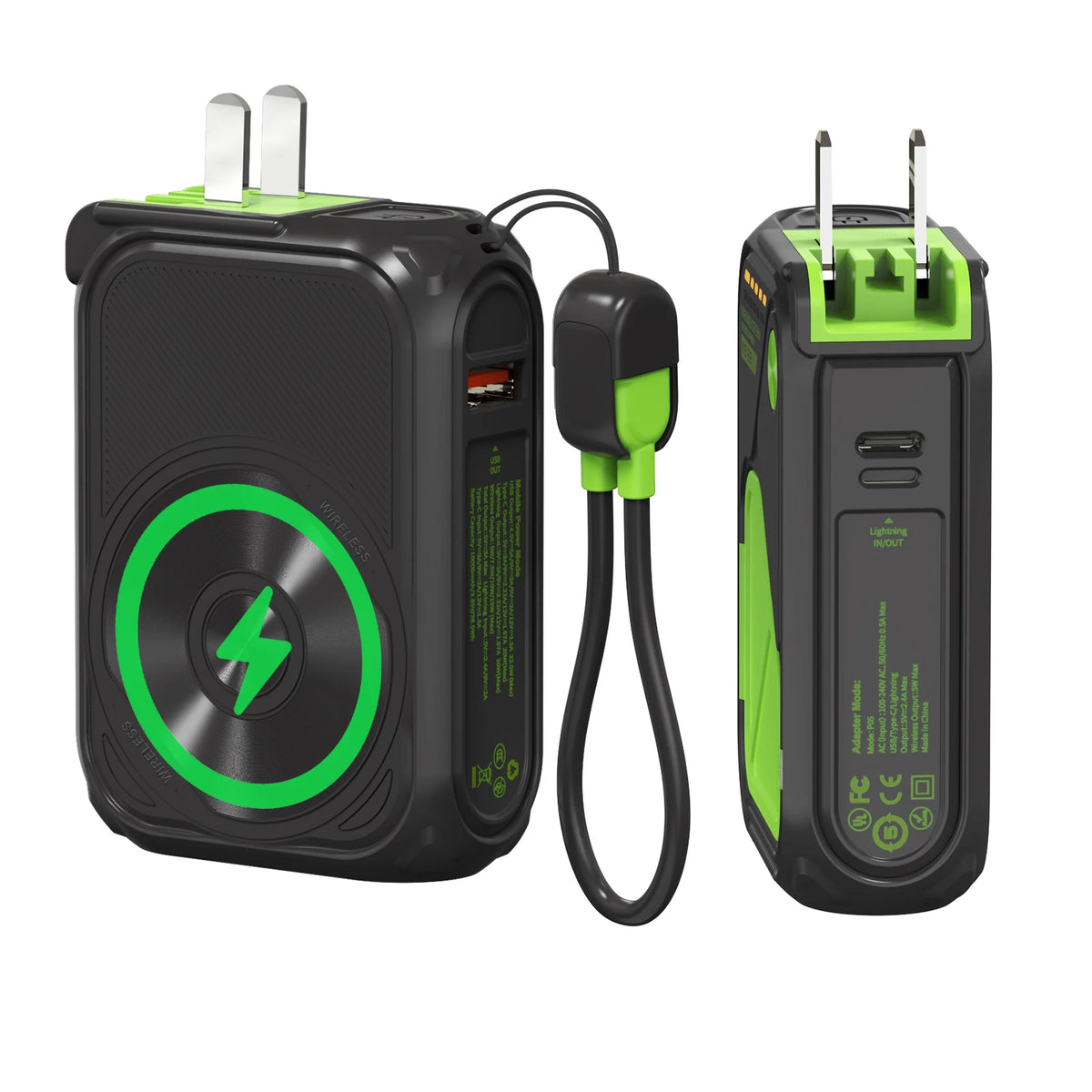 Prunus 10000mAh Wireless Power Bank With Fast Charging