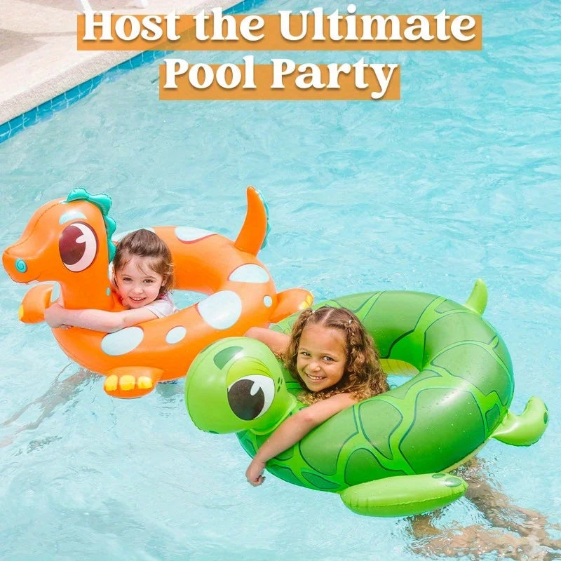 Joyfy 3 Pack Inflatable Dinosaur Floats For Kids