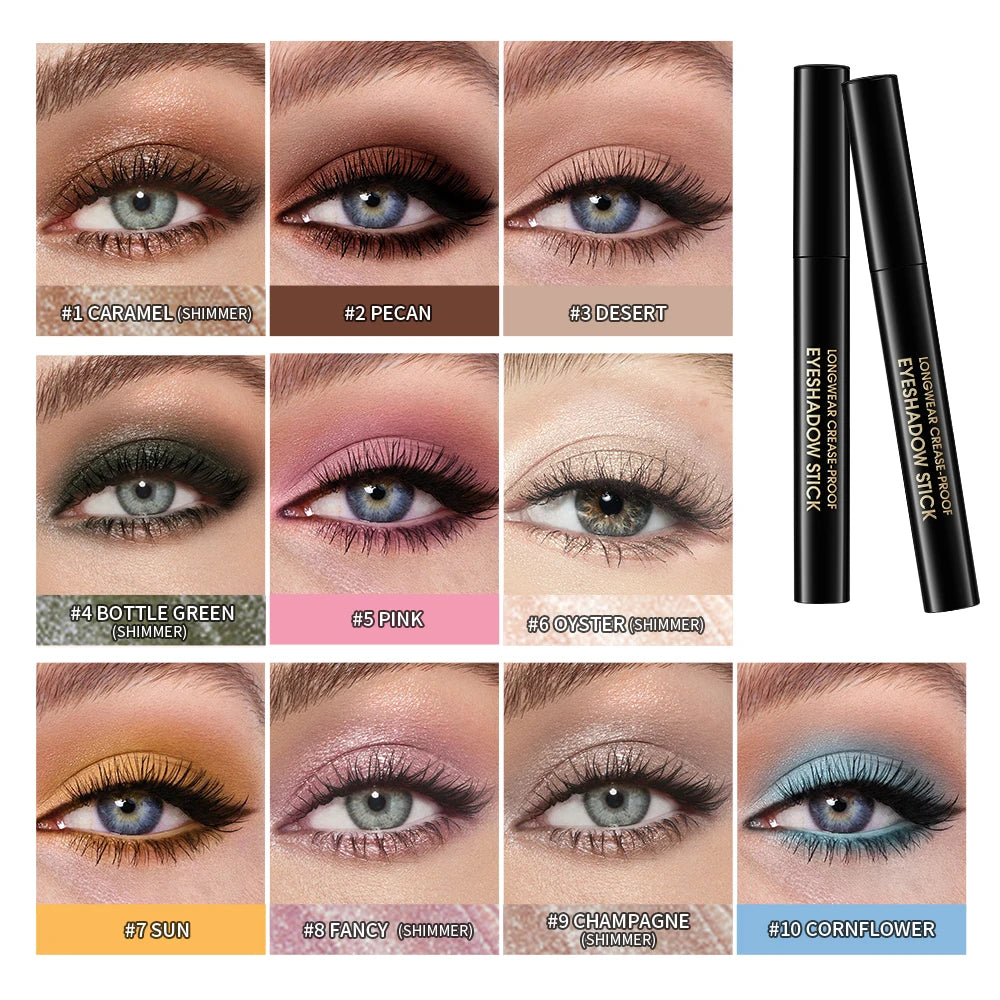 Waterproof Matte And Shimmer Eyeshadow Liner Pencil Makeup