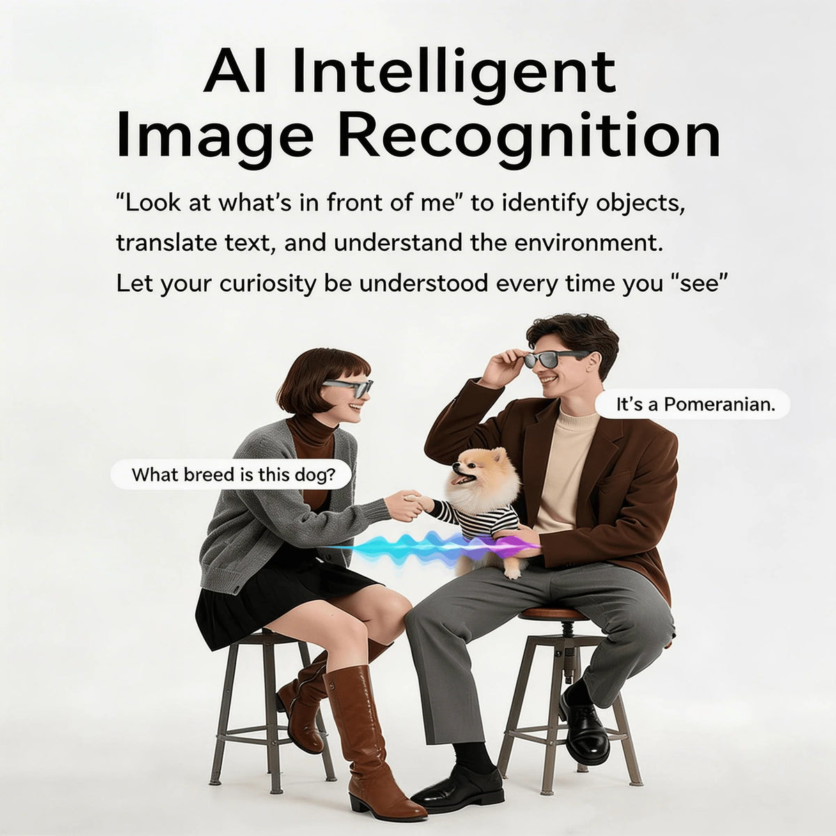 W&O Smart Camera Glasses With AI Translation And Open Ear Audio
