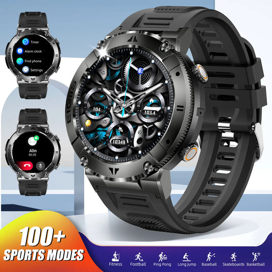 Lanikar Men Smart Watch Tft Bluetooth Call Blood Pressure Sport Fitness Health Monitor Custom Dial Waterproof