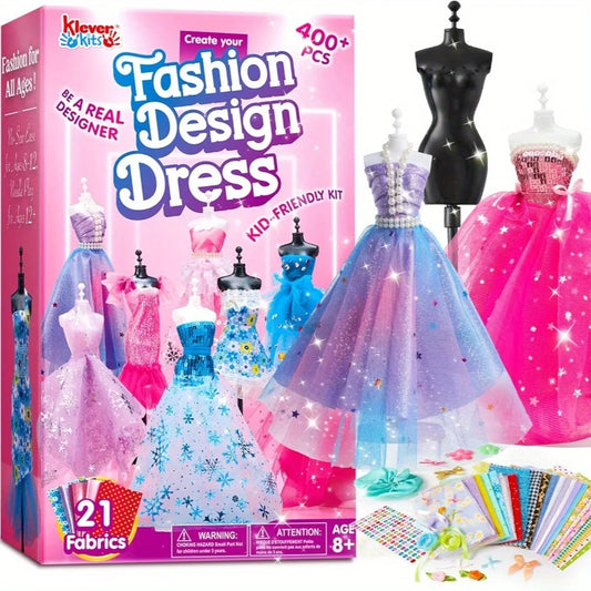 Joyfy 400 Pcs Fashion Design Crafts Sewing Craft Kit With Mannequins