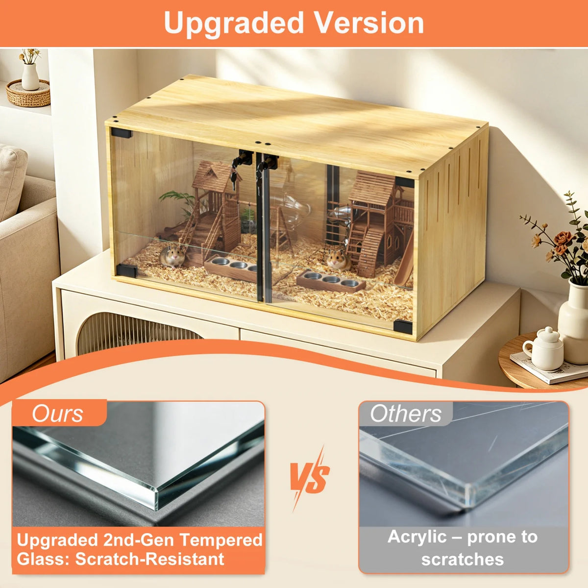 Wooden Small Animal Cage For Hamster Guinea Pigs