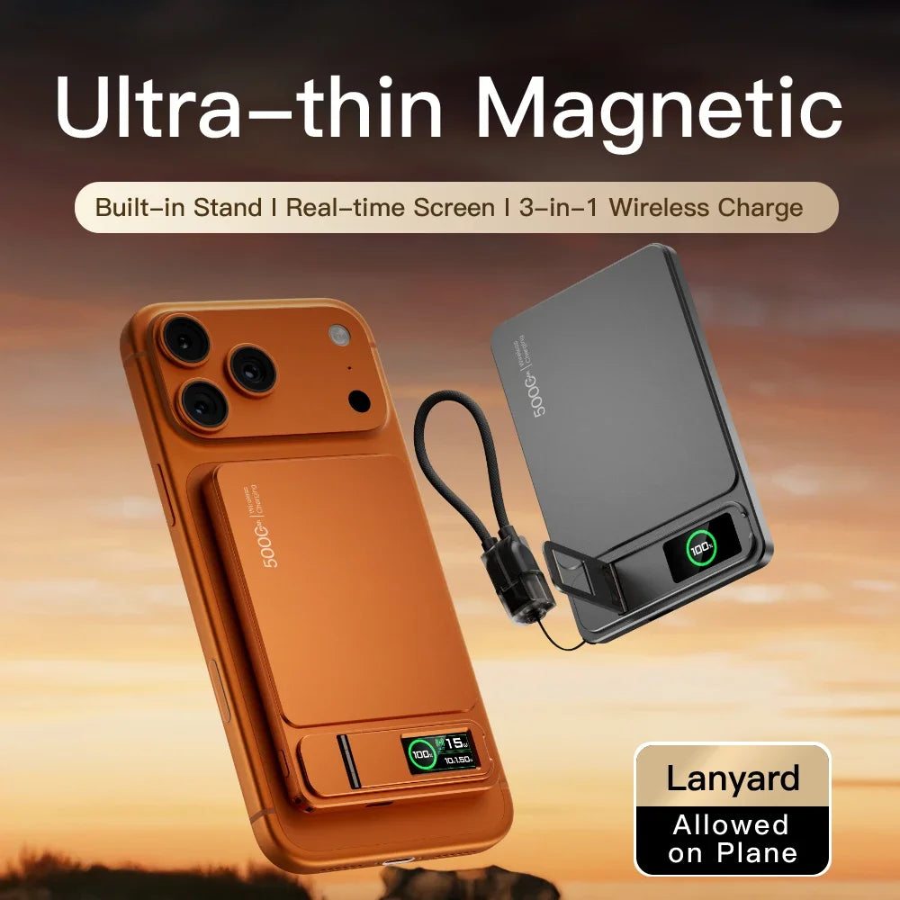 MagSafe 10000mAh Wireless Power Bank With Digital Display