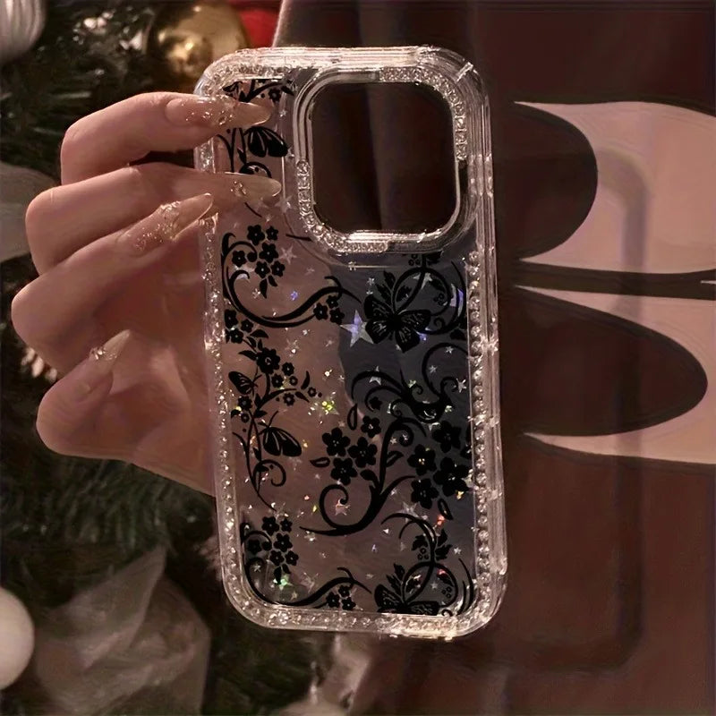 CHUBAN Luxury Butterfly Rhinestone Case For iPhone