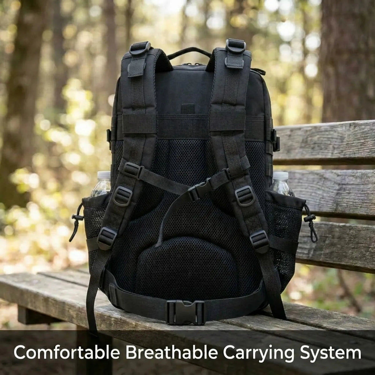 Refire Gear 45L Tactical Fishing Backpack With Bottle Holders