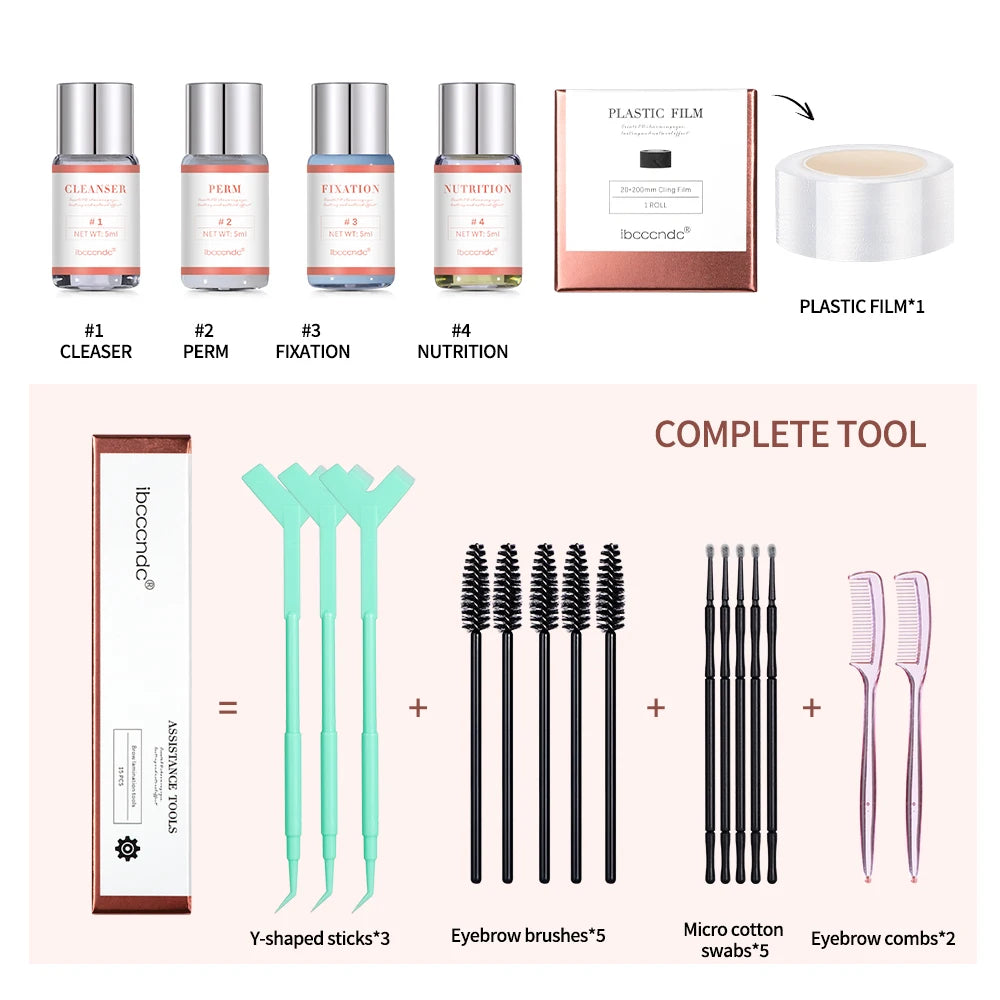 ibcccndc Eyelash And Eyebrow Lift Lamination Kit For Home Use