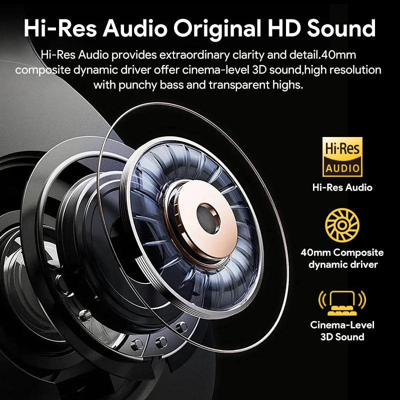 Qcy H3 Ac Over Ear Wireless Headphones Bluetooth 5.4