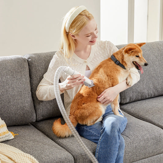 Sweetcrispy Pet Grooming Vacuum Kit with Clippers And Tools