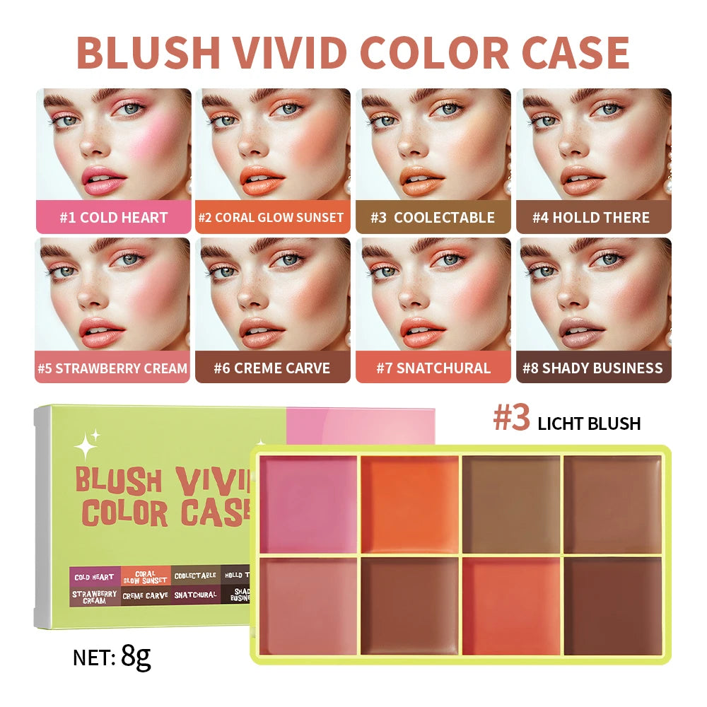 ibcccndc Cream Blush Palette With Blendable Natural Glow Finish