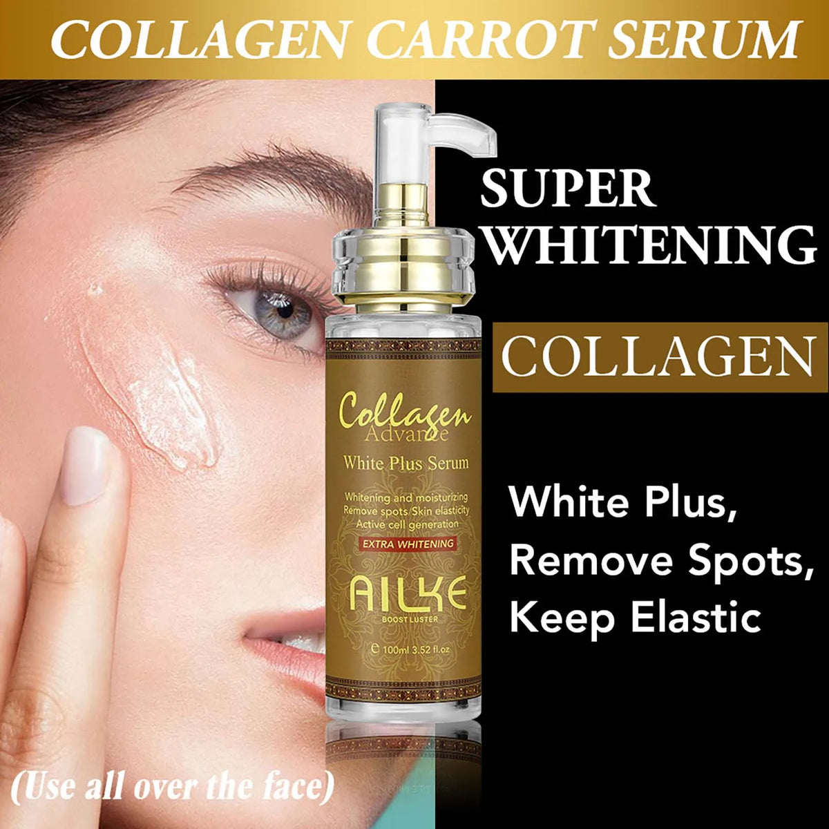 AILKE Collagen Skin Care Set For Women Whitening And Moisturizing