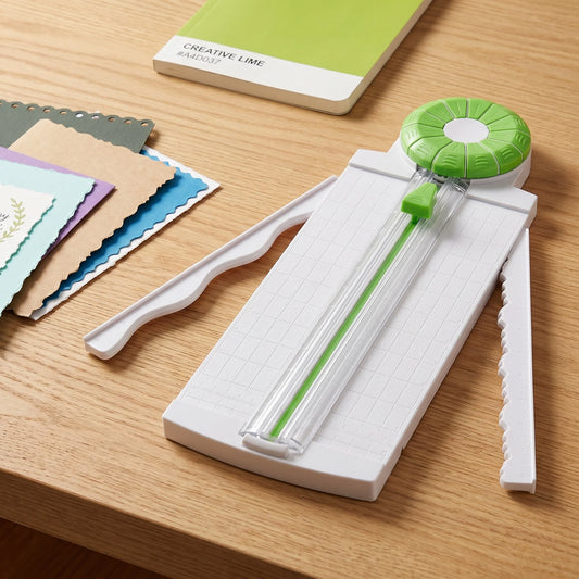 Multi Function Paper Dial Trimmer With 12 Styles Blade Edge Cutter