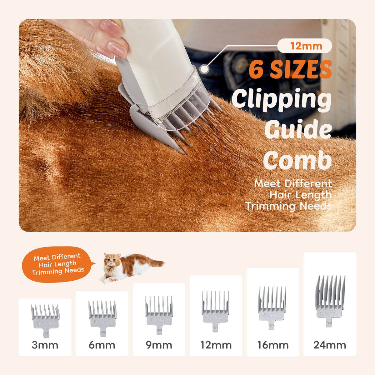 Sweetcrispy Pet Grooming Vacuum Kit with Clippers And Tools