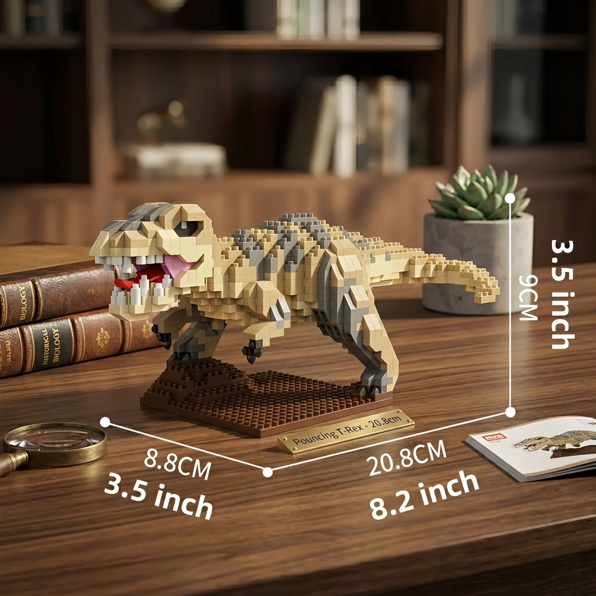 Jurassic Dilophosaurus Micro Mini Building Blocks Set By Knew Built