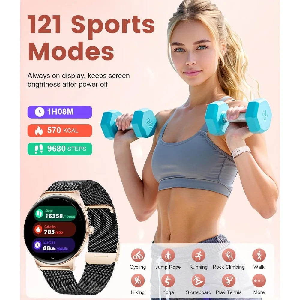 H96 Women's Smart Watch With AMOLED Display And Fitness Tracking