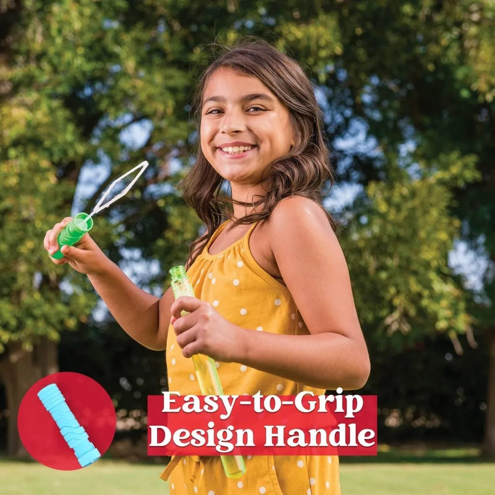 Joyfy 24 Pack Large Bubble Wands Bulk Outdoor Summer Party Favors Supplies