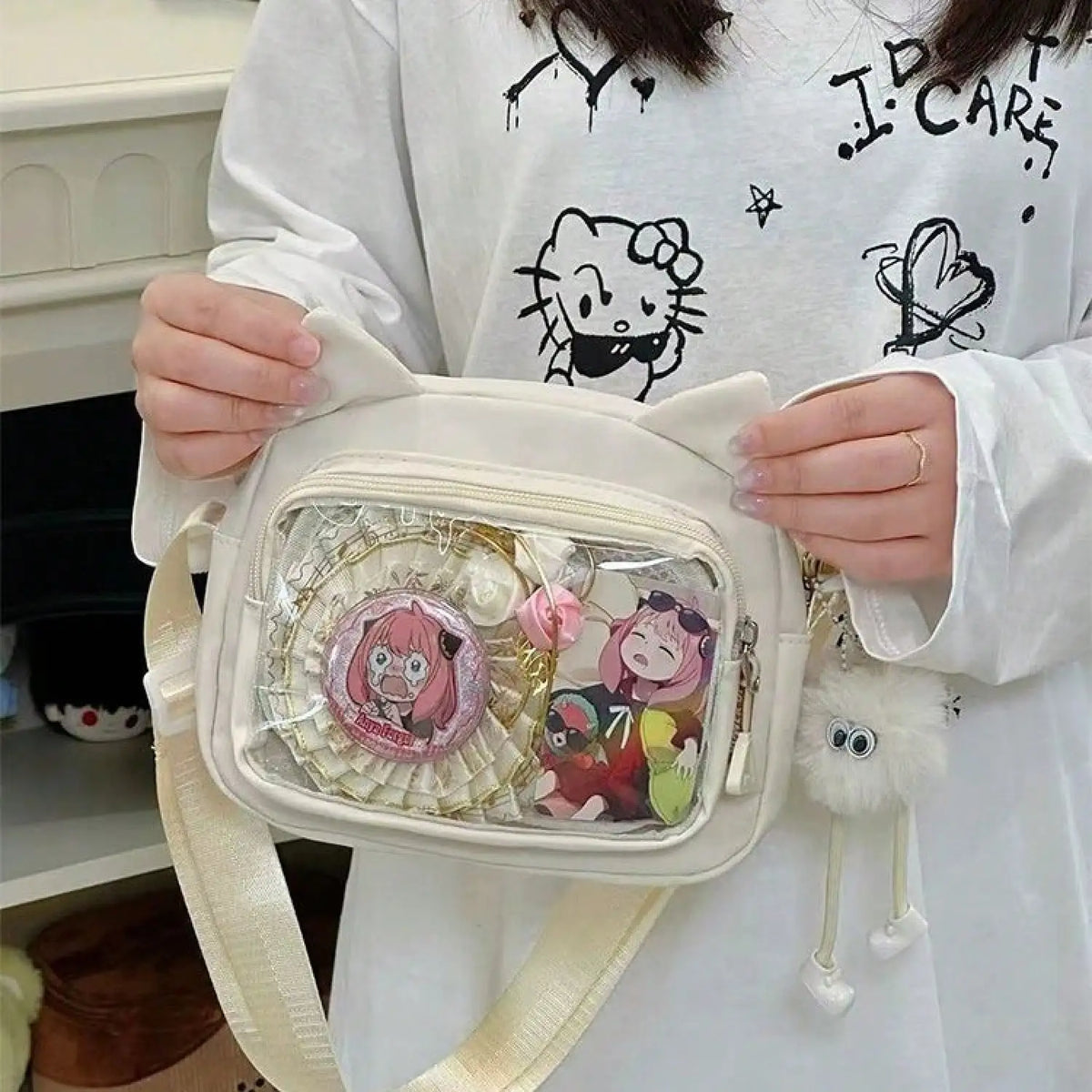Stylish Women Polyester Crossbody Bag For School And Office