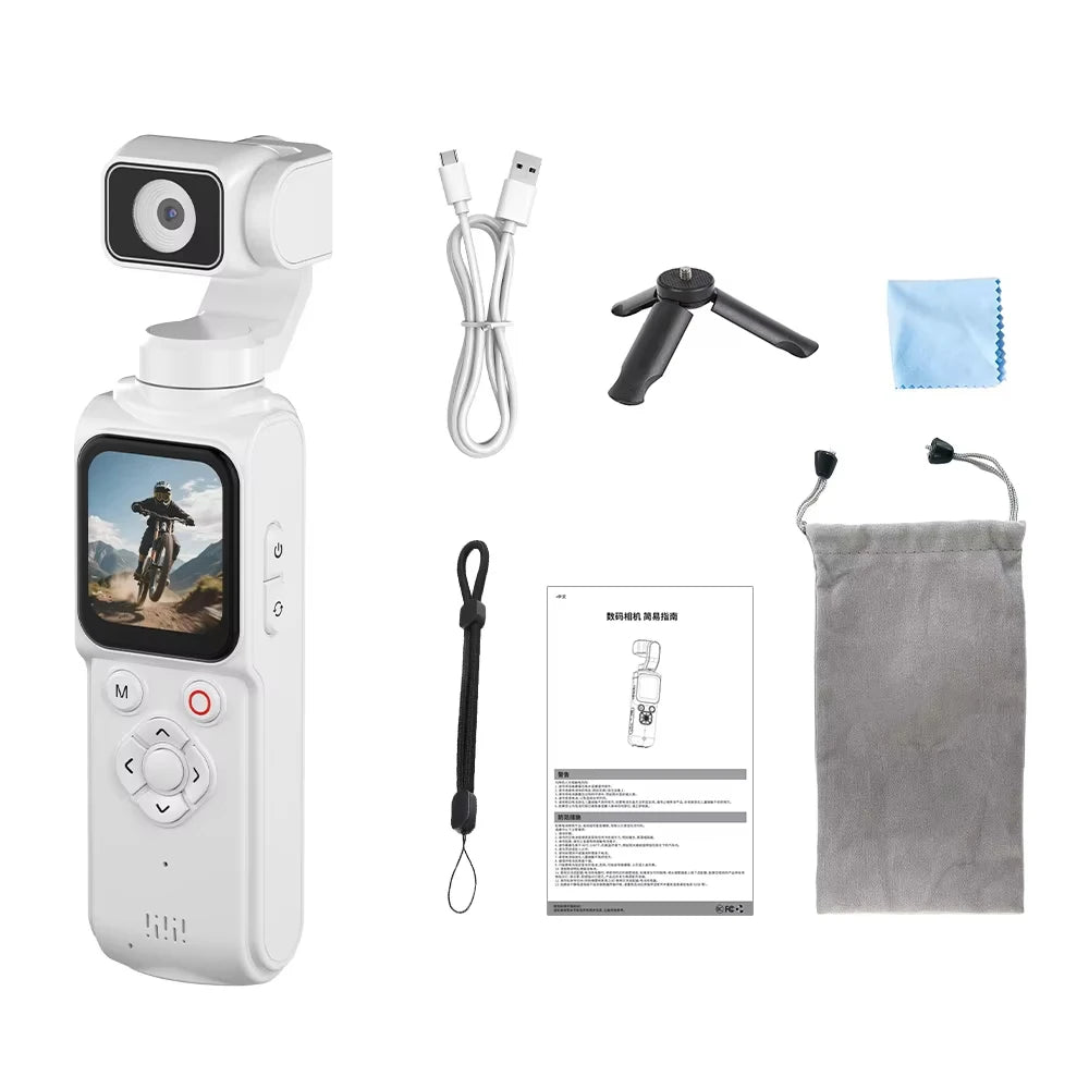 4K Sports Action Camera with WiFi Remote Control - 0.96" IPS Screen Portable DV, Video Recorder for Cycling Motorcycle Vlog