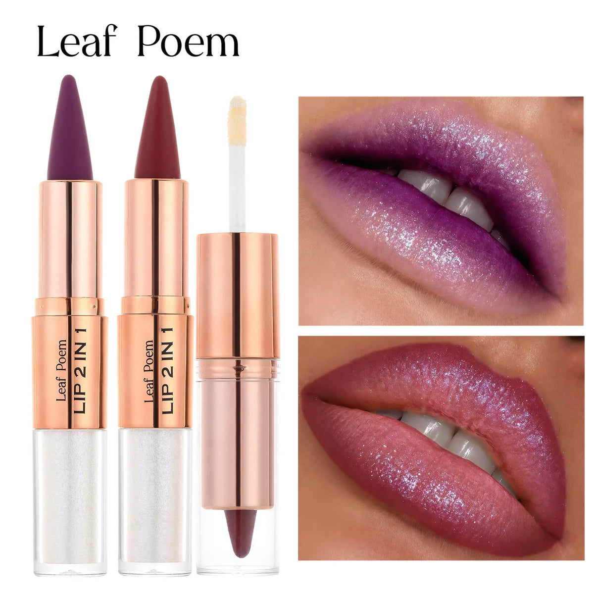 Dual Ended Lip Liner And Gloss Set For Women
