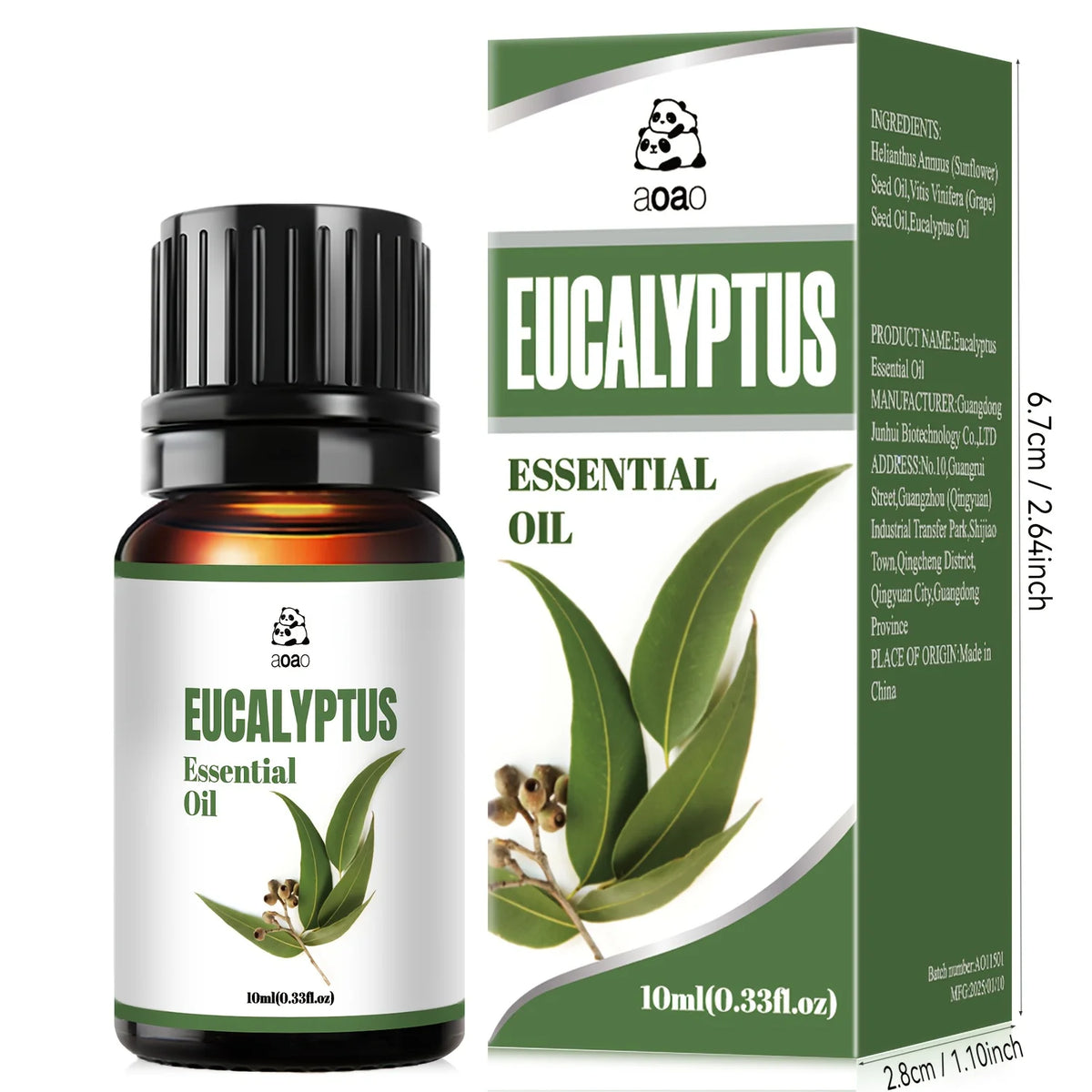 Aoao 12 Pc Essential Oil Blend For Facial Hair And Body Massage
