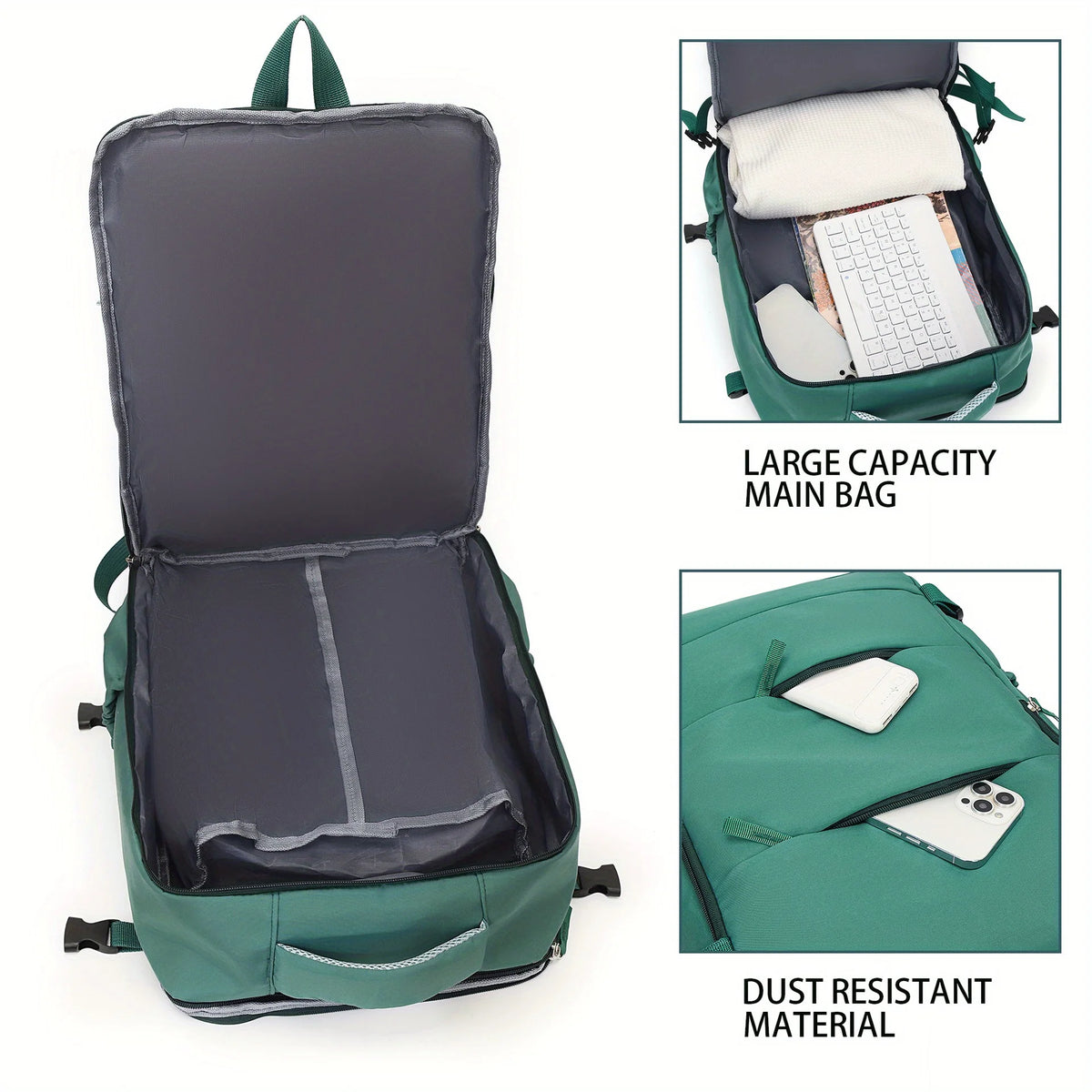 Unisex Nylon Travel And Laptop Backpack 36 To 55 Litre