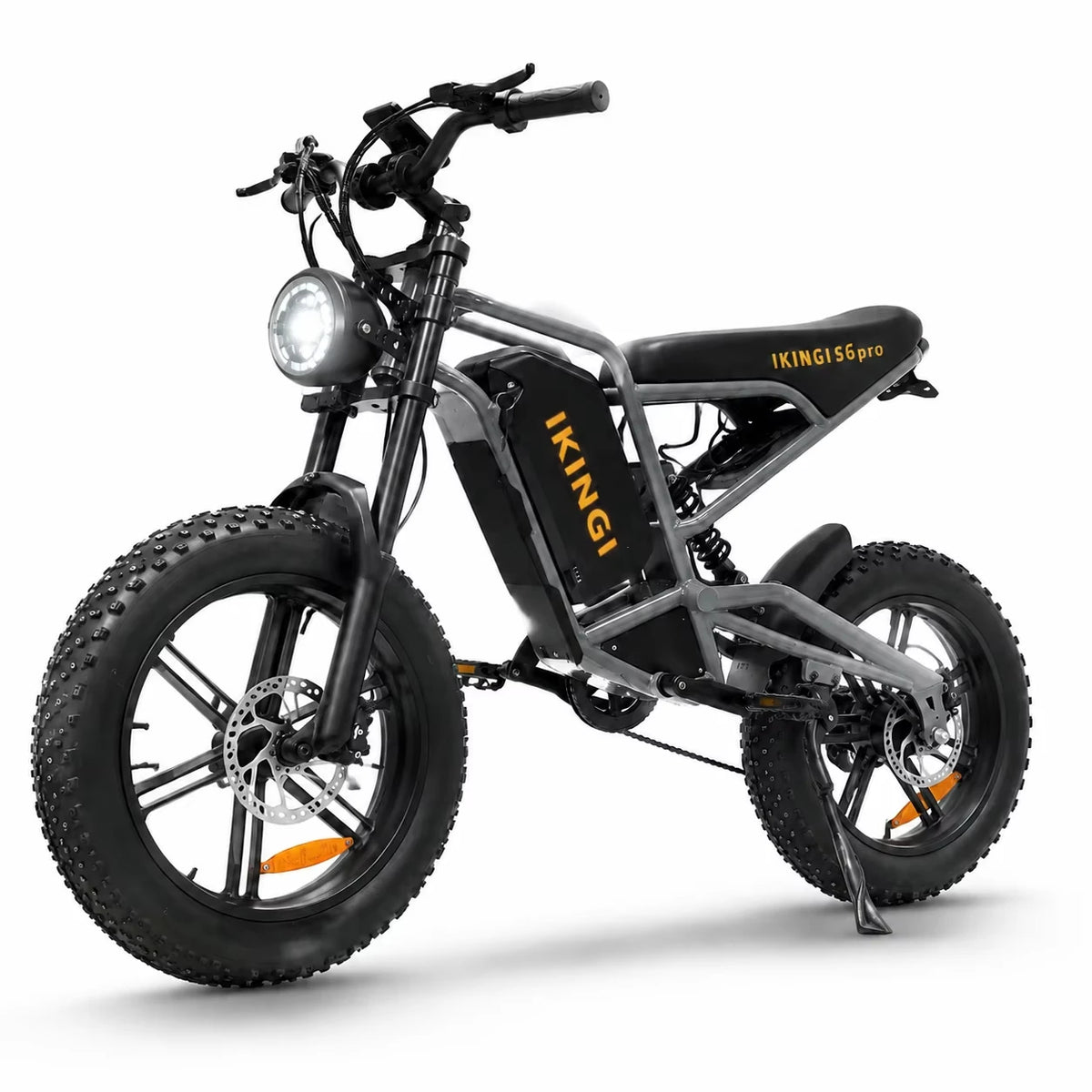 Full Suspension Electric Bike 1500W Peak, 60V 22Ah Long Range Battery, 7-Speed 35MPH Fat Tire Off-Road E-bike for Adults with LCD Display & Bright Headlight