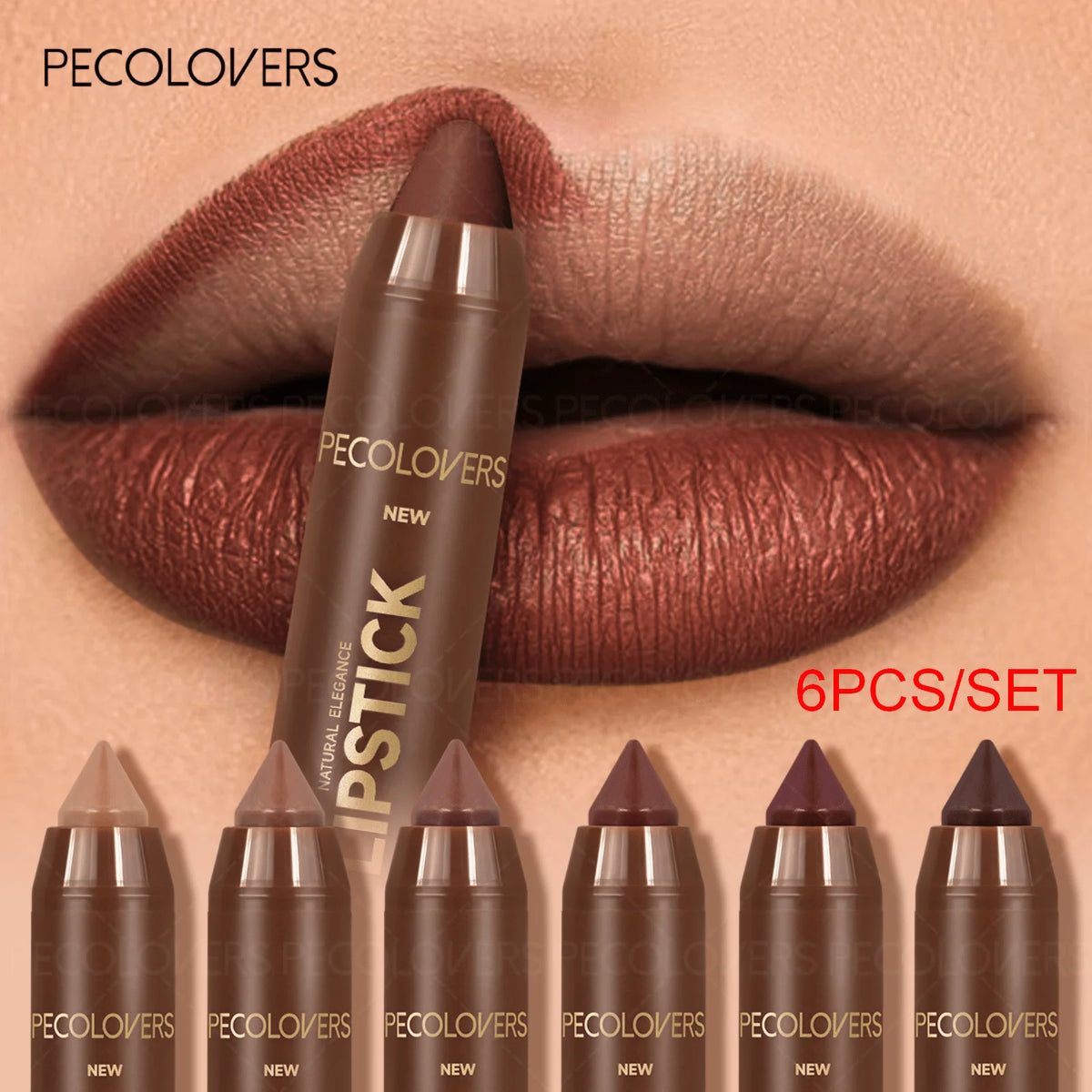 Waterproof Matte Lip Liner Pencil Set For Long Lasting Color
