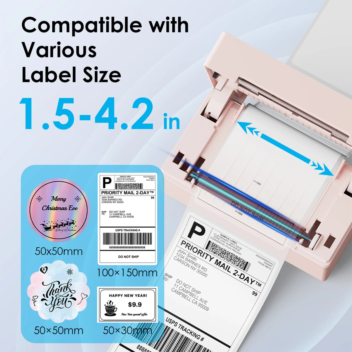 Knaon 4x6 Shipping Thermal Label Printer For Small Business