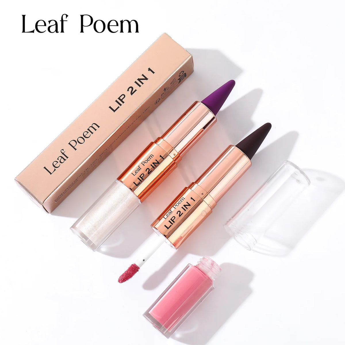 Dual Ended Lip Liner And Gloss Set For Women