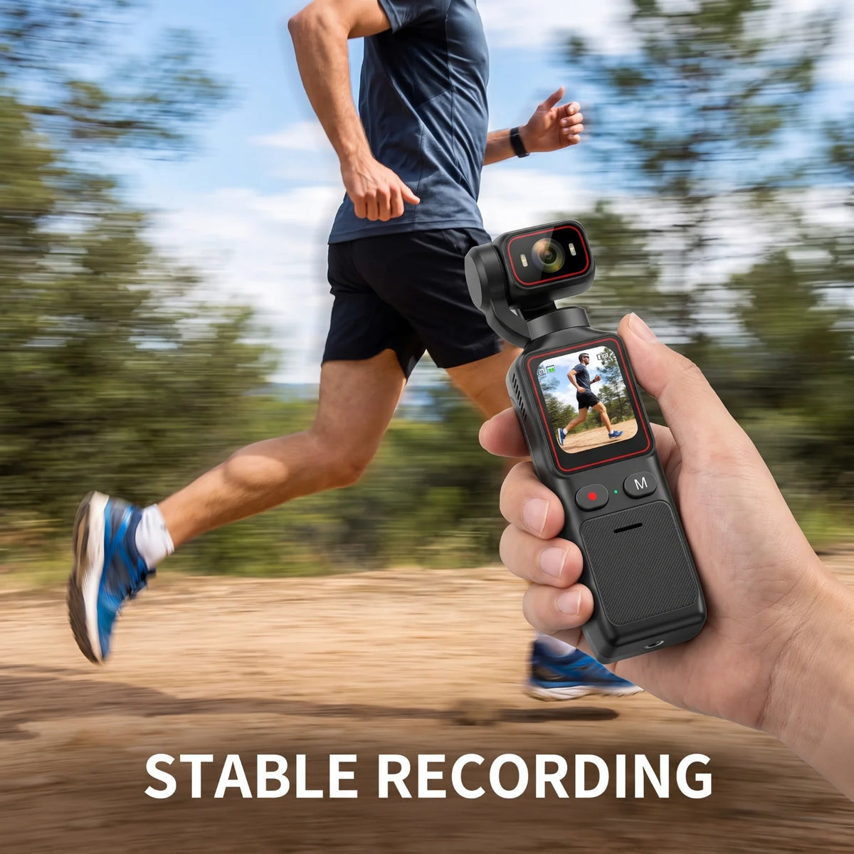 Portable Gimbal Camera With Three Axis Stabilization For Vlogging