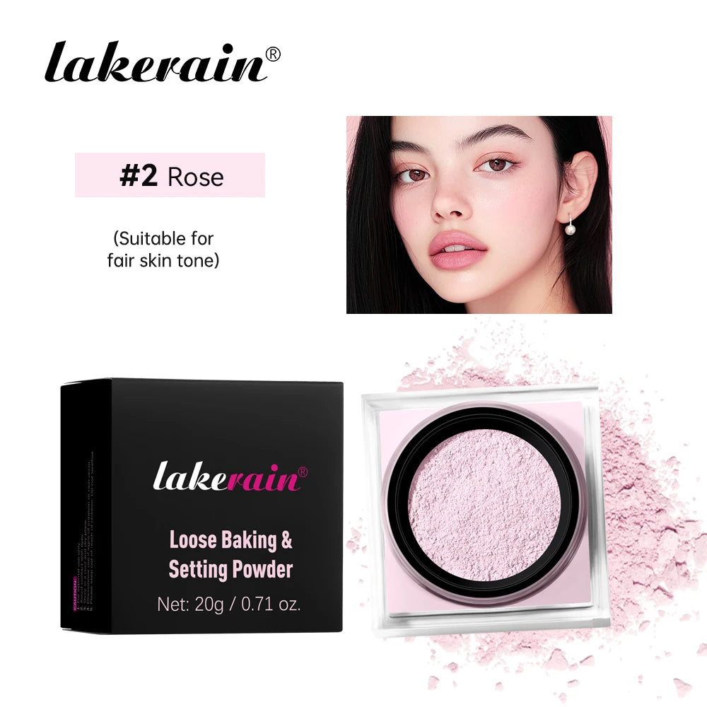 ibcccndc Loose Setting Powder For Natural Matte Oil Control Makeup