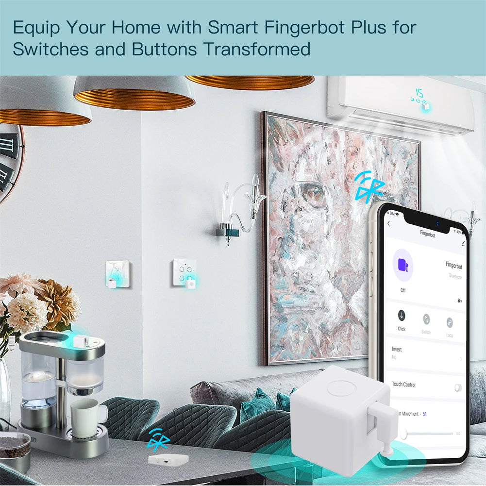 Moes Tuya Smart Bluetooth Fingerbot Switch Pusher Remote Control