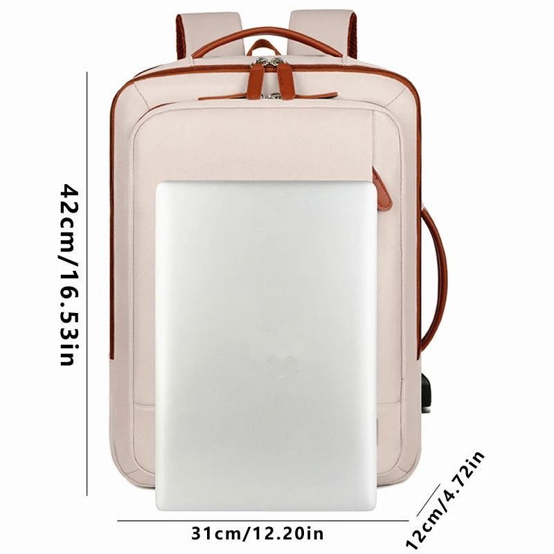Ogehuafee Expandable Travel Laptop Backpack With Three Storage Bags