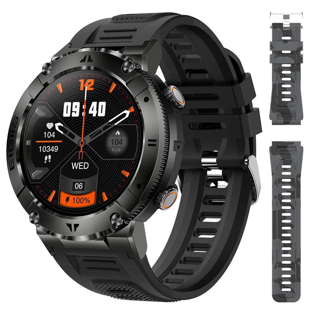 Lanikar Men Smart Watch Tft Bluetooth Call Blood Pressure Sport Fitness Health Monitor Custom Dial Waterproof