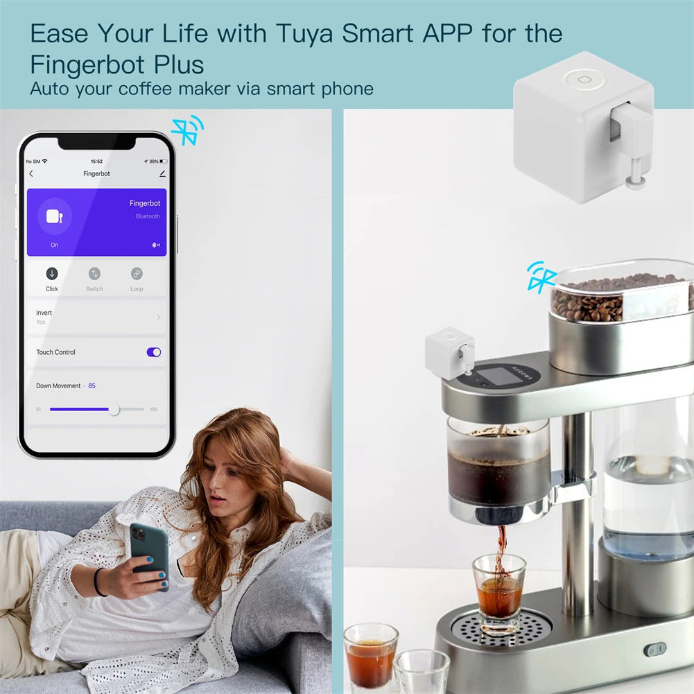 Moes Tuya Smart Bluetooth Fingerbot Switch Pusher Remote Control