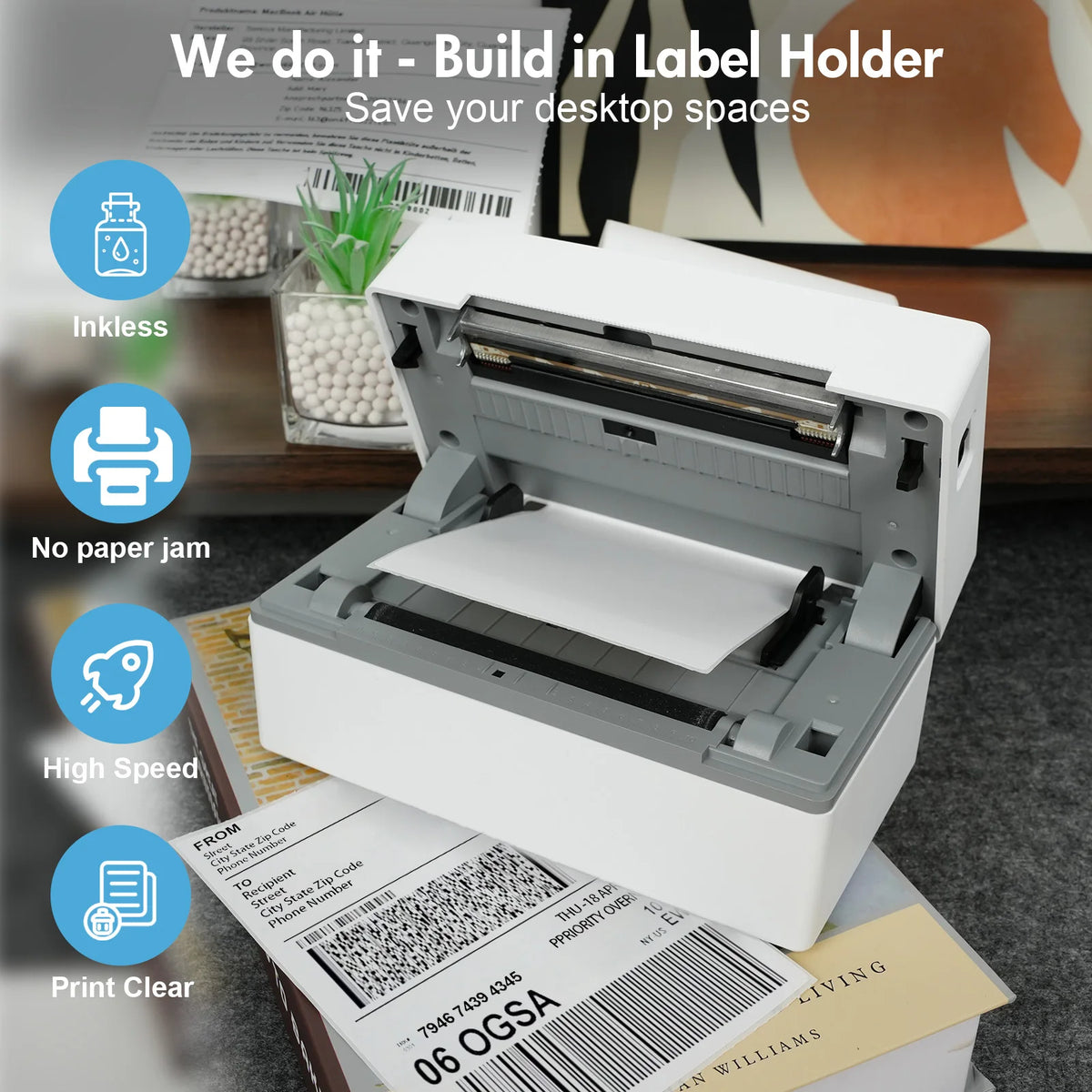 TakeYou Portable Thermal Label Printer No Ink