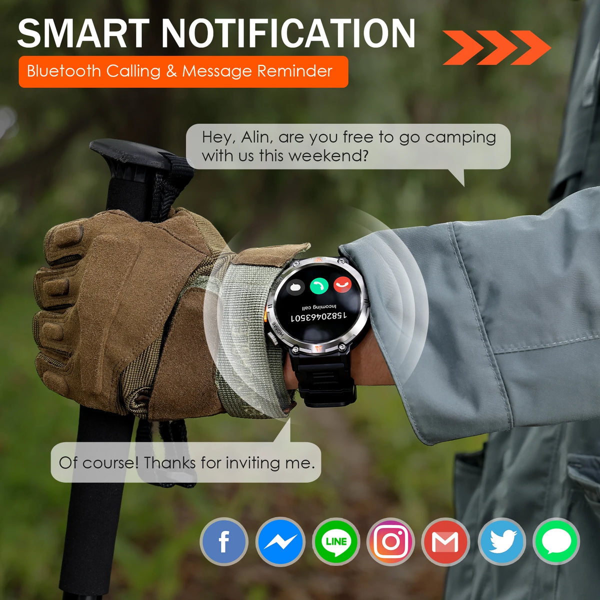 Eigiis Ke3 Smartwatch For Men Full Touch Health Monitor