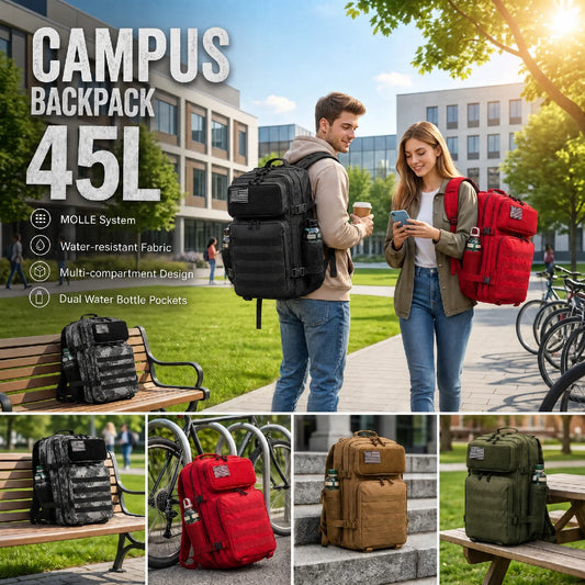 Refire Gear 45L Tactical Fishing Backpack With Bottle Holders