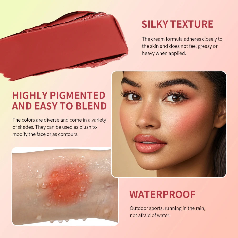 ibcccndc Cream Blush Palette With Blendable Natural Glow Finish